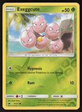 Pokemon Exeggcute Common 4/111 SM - Crimson Invasion Reverse Holofoil LP