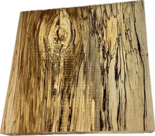 Rare Spalted Hickory Blank 11.5"x11"x1.9" – Slab, Turning, Epoxy, Carving, Lathe