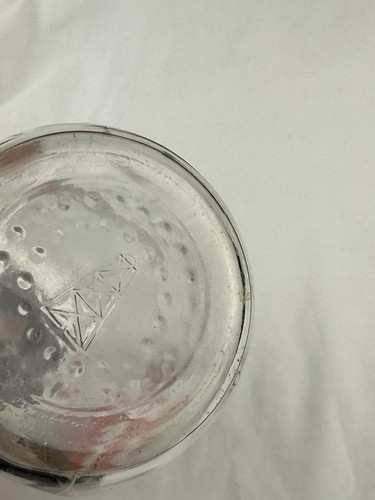 Vintage Evenflo 8 Unzen Klarglas Babyflasche Brustwarze & Ring Hergestellt in den USA rotes Logo Sechseck - Bild 3 von 5