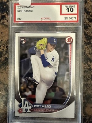 2025 Bowman #12 Roki Sasaki (RC) Iconic 10