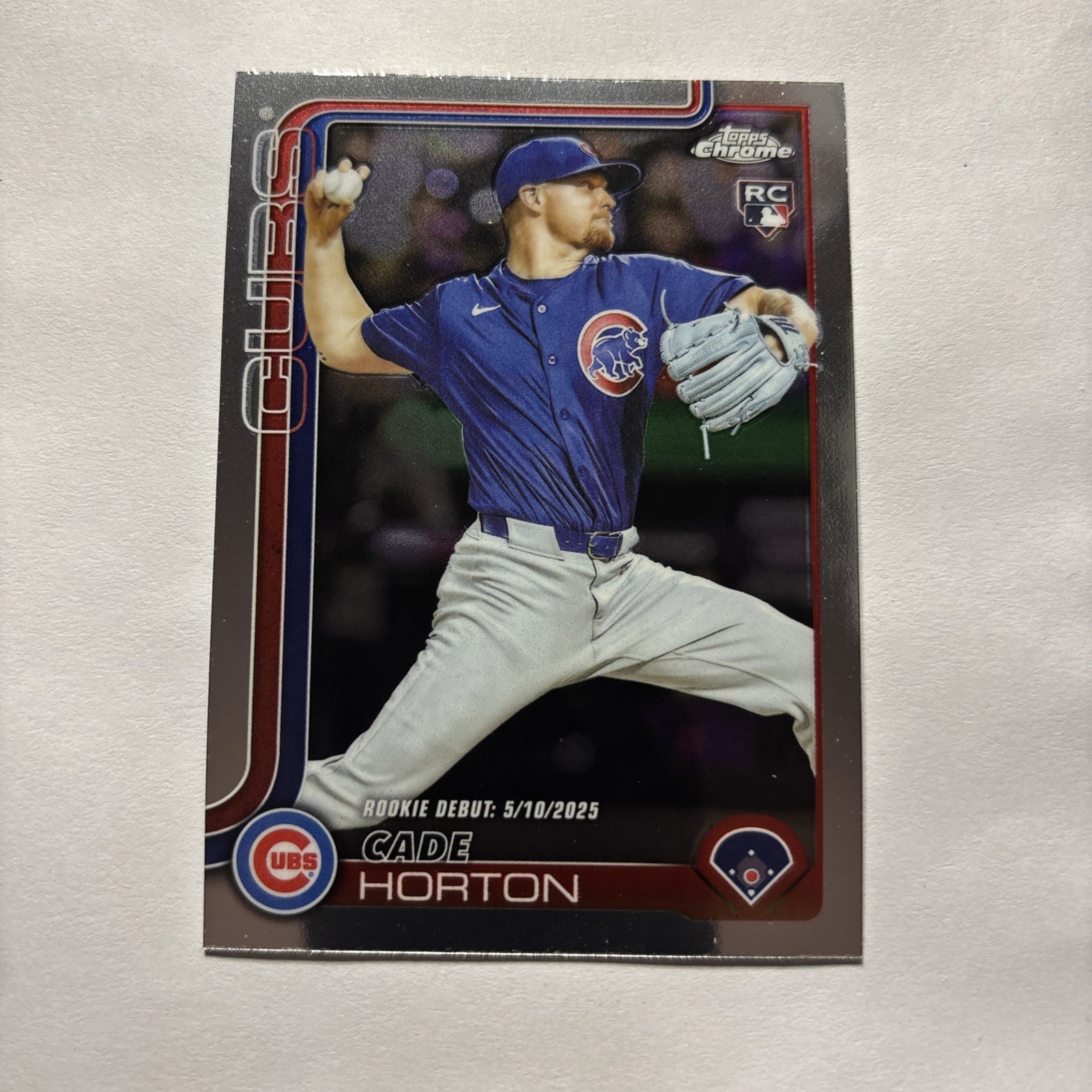 2025 Topps Chrome Update Cade Horton Rookie Debut #USC102 Chicago Cubs (RC)