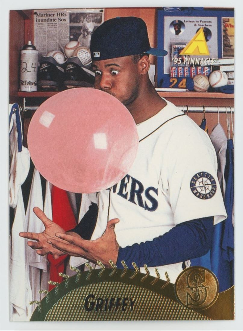 1995 Pinnacle Gold Foil Ken Griffey Jr. Seattle Mariners #128 C07