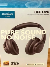 Soundcore by Anker Life Q20+ Active Noise Cancelling Headphones New Unopened