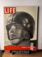 MD1 1950 KYLE ROTE College Football Nov 13 Vintage LIFE MAGAZINE 