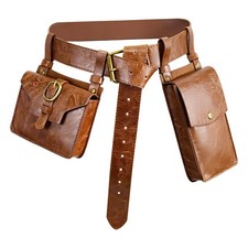 Medieval Belt Pouch Waist Bag Leather Purse Viking Belts Renaissance Accessor...