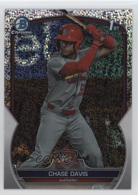 2023 Bowman Draft Chrome Sparkle Refractor Chase Davis #BDC-48 1k0w