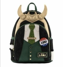 Loungefly 2021 NYCC MARVEL President Loki Cosplay Mini Backpack - New, Sealed  