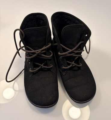 Leguano Stiefel Schwarz EU 39 Polyamid Schnürung Knöchel Runde Spitze