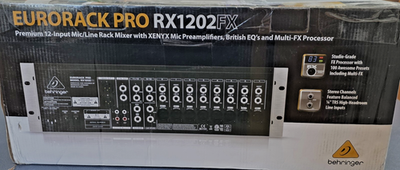 Behringer Eurorack Pro RX1202FX Rackmount Mixer with Effects - NEW