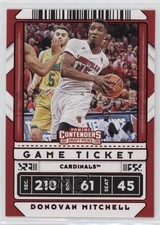 2020 Contenders Draft Picks Variation Game Ticket Red Donovan Mitchell #43 2k3
