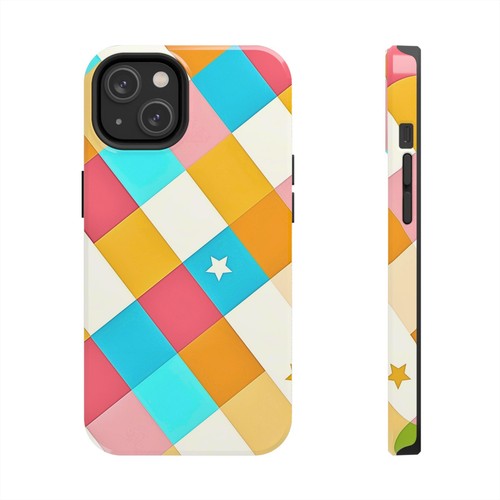 Vibrant Preppy Checkered Tough Phone Case | Aesthetic - 第 30/108 張圖片