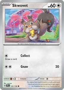 Skwovet 131 Pokemon SV09 Journey Together Common NP