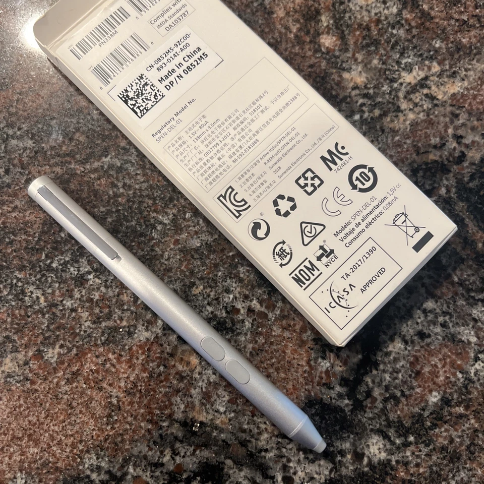 Dell PN338M Active Stylus Pen Silver. P/N VDJY3 - Image 3 of 4