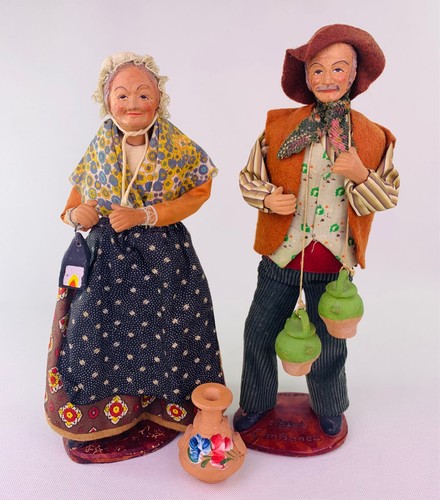 Figuras de muñecas de arte popular de terracota francesa Claude Carbonel Santons de Provence - Imagen 23 de 23