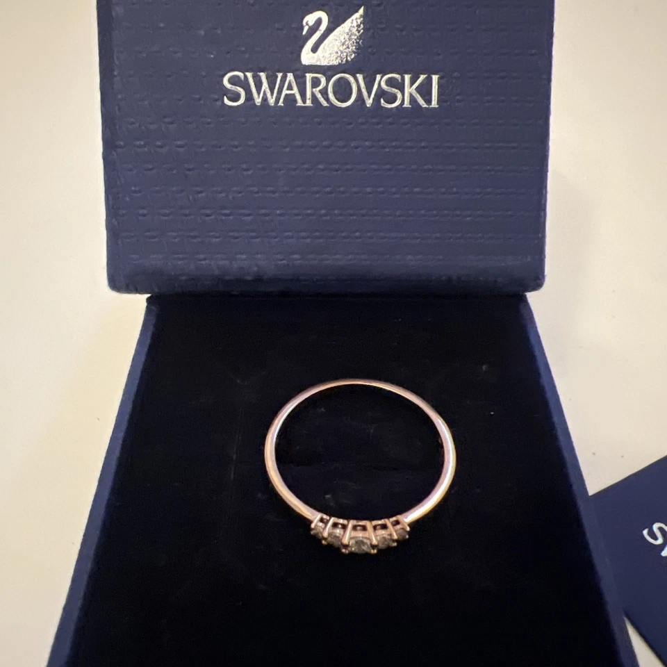 Swarovski Frisson CZWH/ ROS Ring SIZE 58 - Image 4 of 4