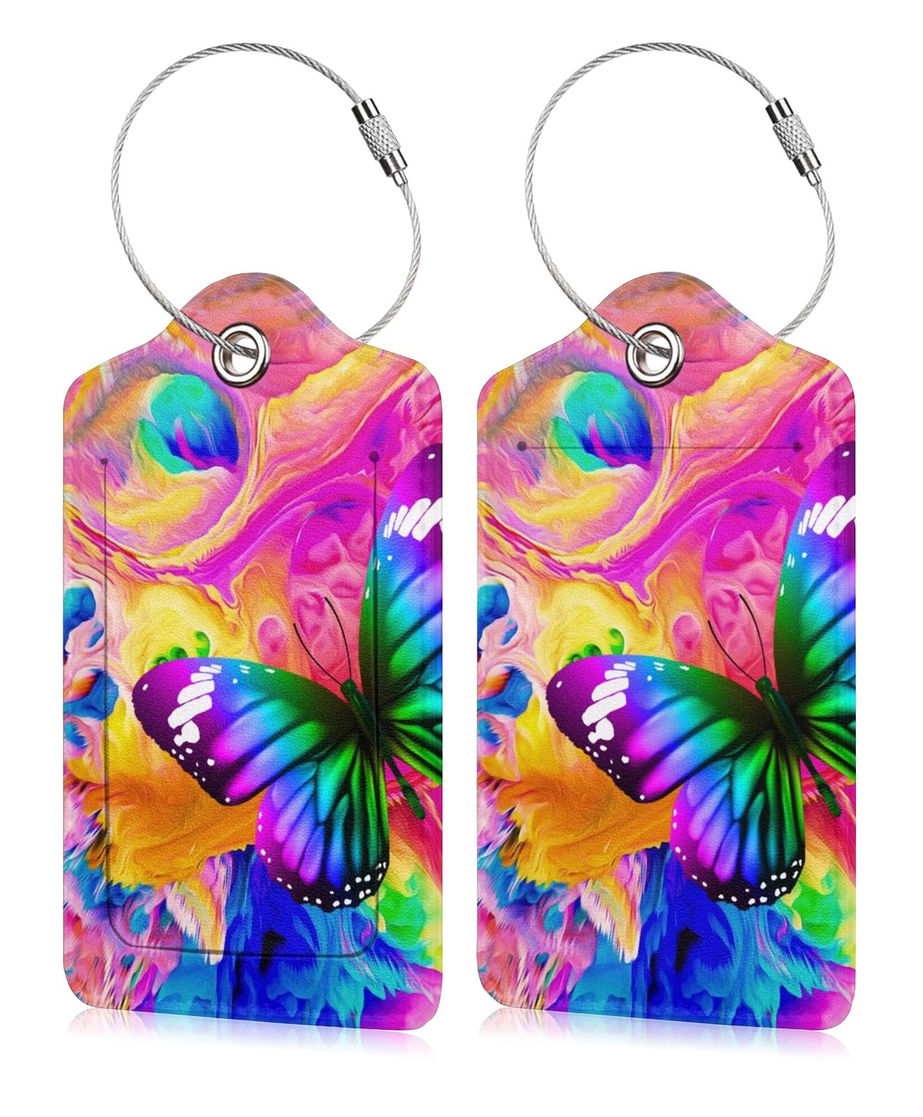 Tags For Suitcases With Stainless Steel Loop...