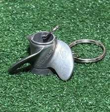 Boat Propeller Key Chain Viper 2” Metal Pewter