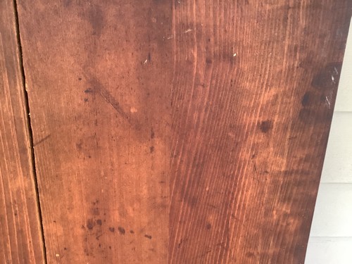 Großes antikes frühes primitives Holz Schneiden Brotbrett verbundene Enden 24" Patina E - Bild 9 von 17
