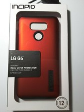 Funda Carcasa Doble Capa Incipio DualPro para LG G6 - Roja/Negro