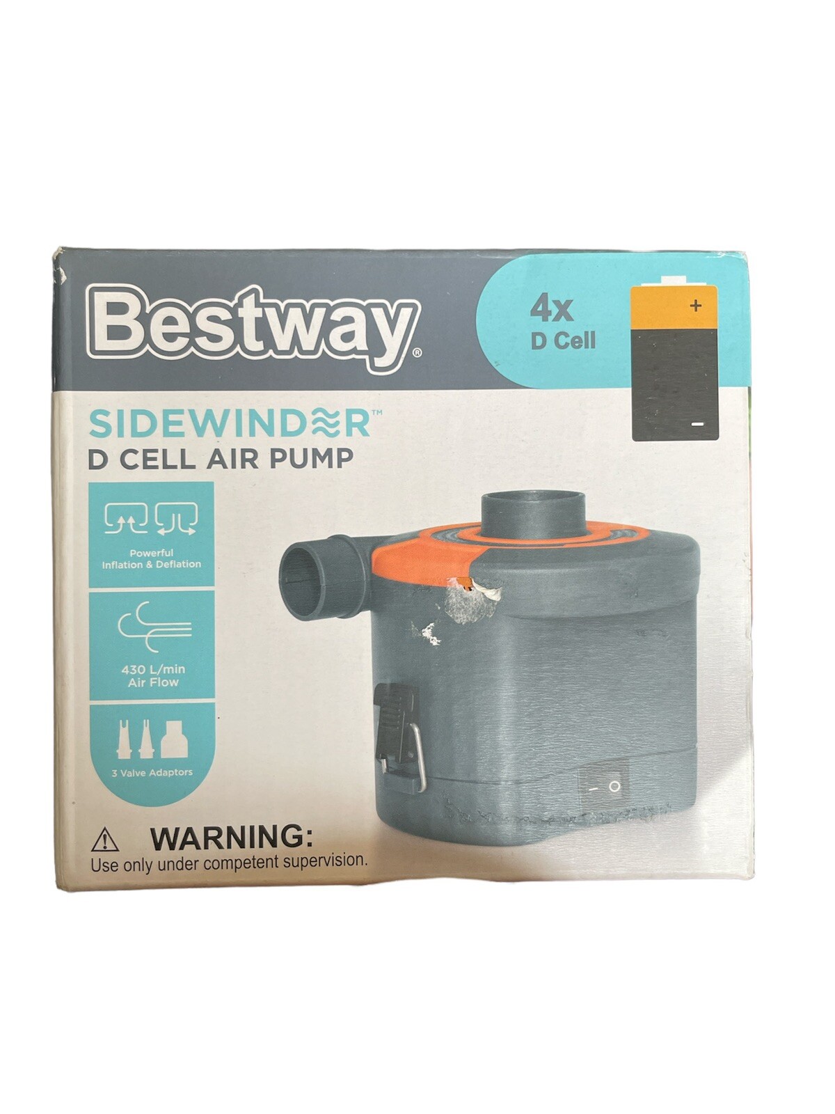 Bestway Sidewinder D Cell Air Pump New In Original Package eBay