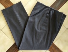 CARLISLE Dark Gray Lightweight Lined Wool Dress Slacks/Pants 8 