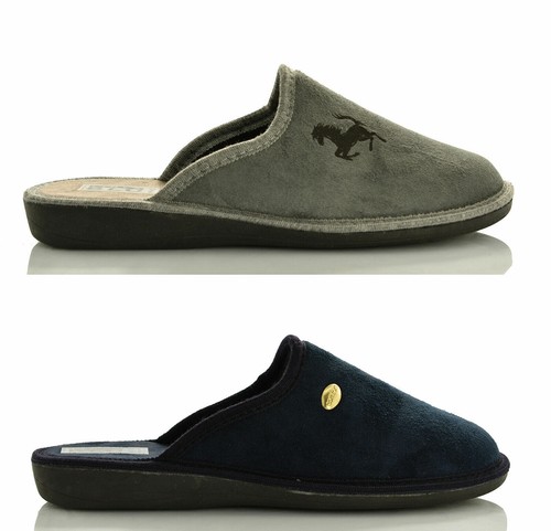 Ciabatte uomo chiuse invernali pantofole comode sabot nero grigio blu italy  | eBay
