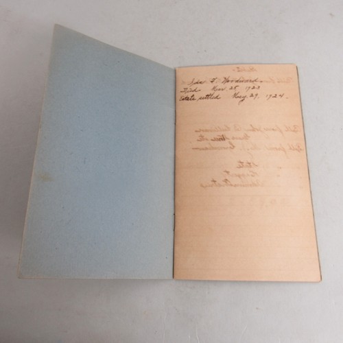 Vintage Disbursment Ledger Estate Of Ida F Woodward Norton MA 1924 - Picture 2 of 4
