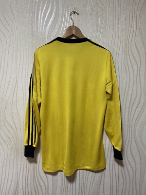 1980s ADIDAS FOOTBALL SHIRT SOCCER JERSEY LONG SLEEVE sz L MEN