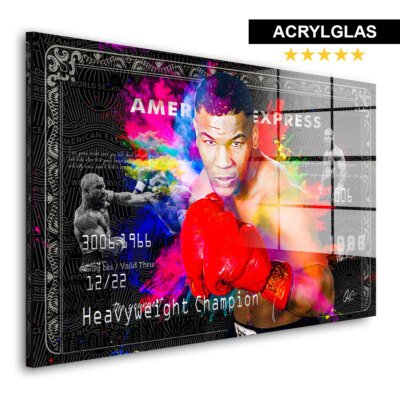 Acrylglasbild Mike Tyson Wandbild Bürobild Kampfsport Bilder Poster Motivation 