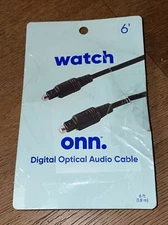 Onn Digital Optical Audio Cable 6ft. B876