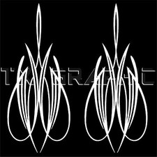 PINSTRIPE DECAL ,1 SET OF 2, CHOPPER FENDER WINDOW GAS TANK MOTORCYCLE CAR 2
