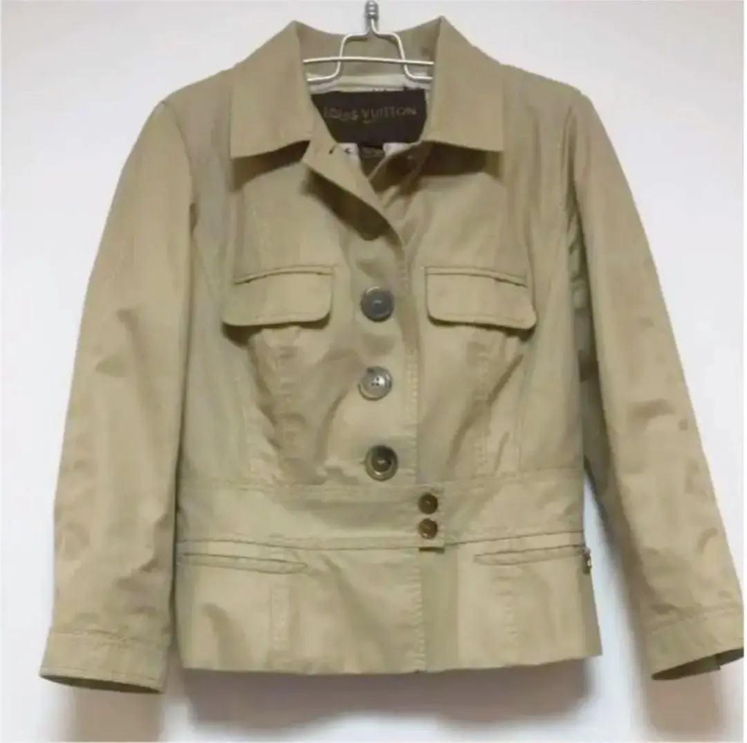LOUIS VUITTON Cotton Jacket 34 Authentic Women Used from Japan
