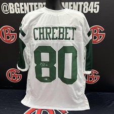 Wayne Chrebet Signed AUTO New York Jets White Jersey  Steiner CX
