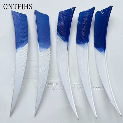 36Pcs 5Inch Shield Cut Fletching Arrow Feathers Gradient Turkey Feather Archery - Picture 11 of 15