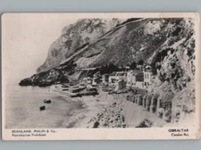 RPPC Postcard Beanland Malin Co Beach Rock of Gibraltar