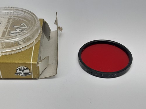 EARLY TIFFEN SERIES VI 6 RED 25A DROP IN VERY CLEAN FILTER LENS IN ITS BOX - Picture 7 of 9