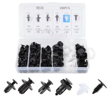 6 Size 100pcs Clip Trim Car Push Pin Rivet Bumper Door Panel Retainer Assortment