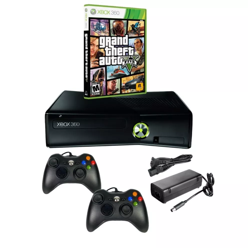 Xbox 360 E 250GB Console with Brand New GTAV Game from 2P Gaming