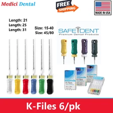 Dental Endodontic Endo K Files NiTi Hand Use Root Canal Files 21/25/28/31m MARK3