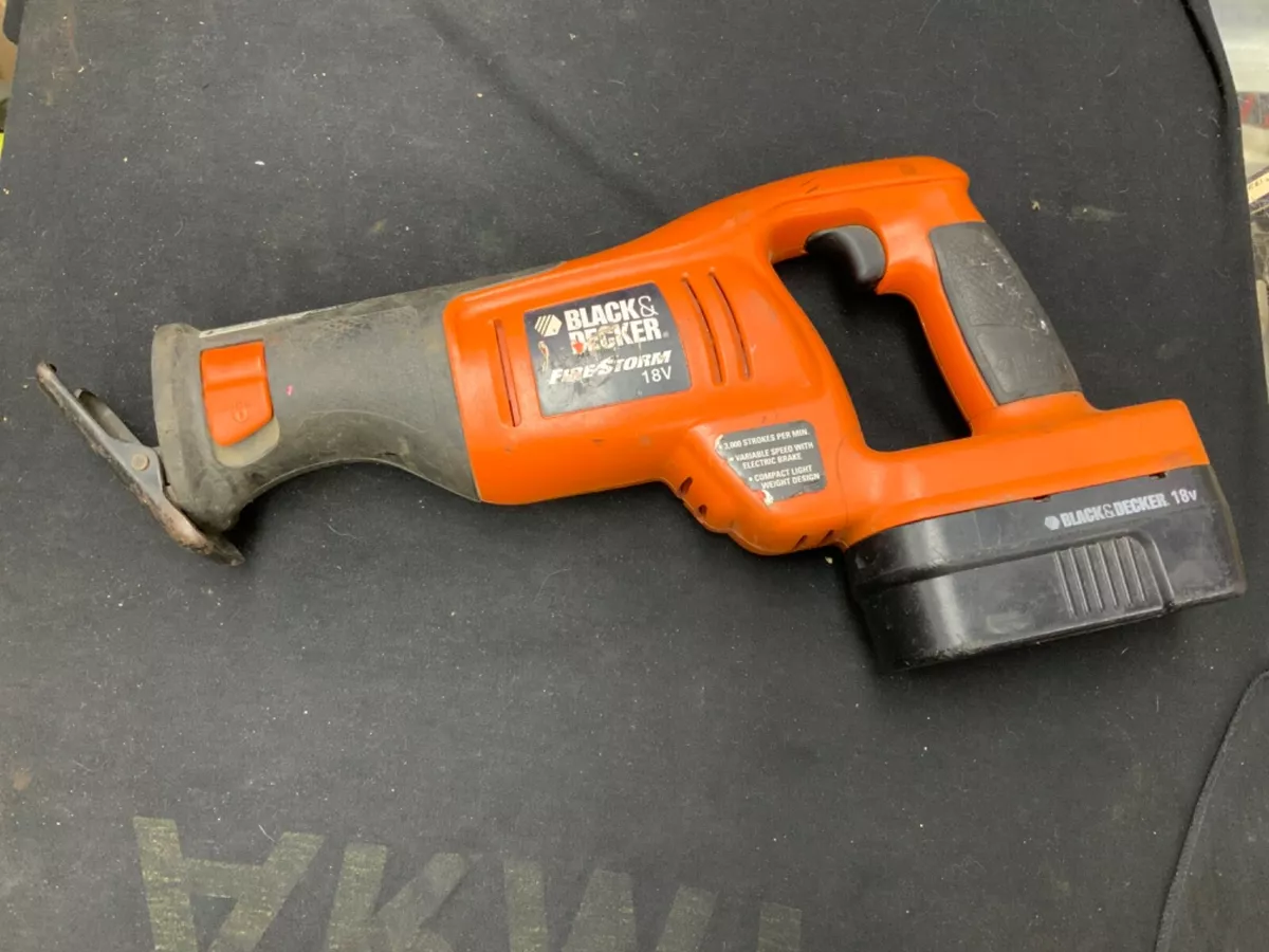 Black & Decker CRS180 Fire Storm 18v Cordless Reciprocating Saw