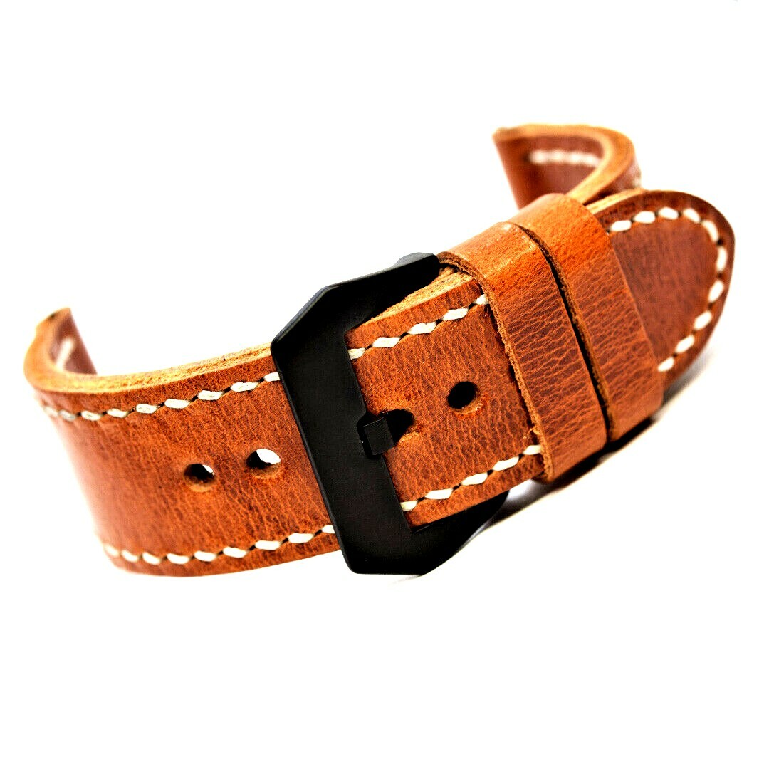 Genuine Leather Handmade 24mm or 26mm Vintage Swiss Ammo watch strap eBay