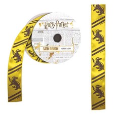 Officially Licensed Harry Potter Hufflepuff High Quality 5-meter Satin Ribbon