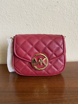 Michael Kors Fulton Small Flap Quilted Leather Crossbody Bag