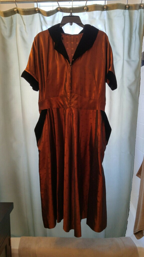 brown 1940s dress Ladivine CD773 Fitted Crystal Embellished Formal Gown with Leg Slit Sienna Gold / 0 main image 0