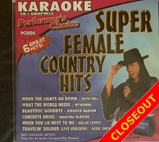 SOUND CHOICE KARAOKE - SUPER FEMALE COUNTRY HITS - NEW - LOT 1808 FREE SHIPPING 