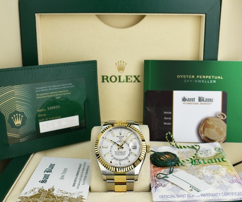 ROLEX 2022 18kt Gold \u0026 SS SkyDweller 