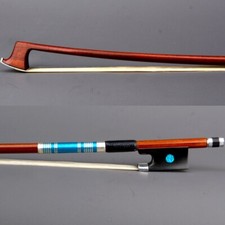 D.Peccatte Copy Master Pernambuco Violin 4/4 Bow Ebony Blue eye Frog Silver Fast
