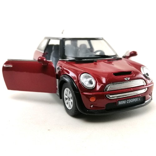 Mini Cooper S White Top Die-Cast Model Car Kinsmart 1:28 Toy Hobby Collectible 1 - Picture 7 of 60