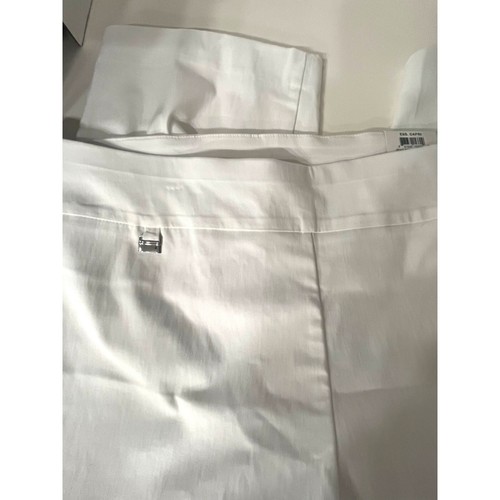 Pantalones capri Alfani talla grande control de barriga, blanco brillante, 24 W - Imagen 4 de 9