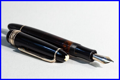 1960 top MONTBLANC MEISTERSTÜCK 144 KOLBEN FÜLLER mit flex B 14K Feder Zelluloid